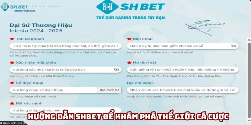 Hướng dẫn Shbet để khám phá thế giới cá cược